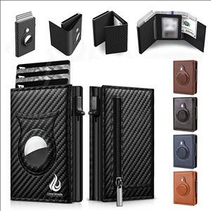 Minimalist Wallet for Men RFID Blocking Money Clip